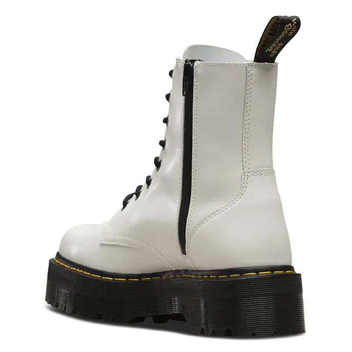 מגפי ד״ר מרטינס Dr. Martens Eye Boot Jadon White Polished Smooth נשים