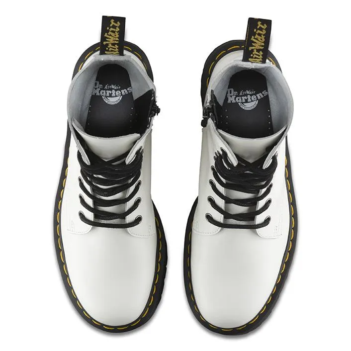 מגפי ד״ר מרטינס Dr. Martens Eye Boot Jadon White Polished Smooth נשים