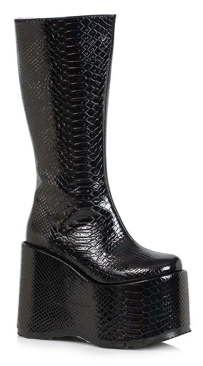 5 Inch Chunky Heel Platform Boot