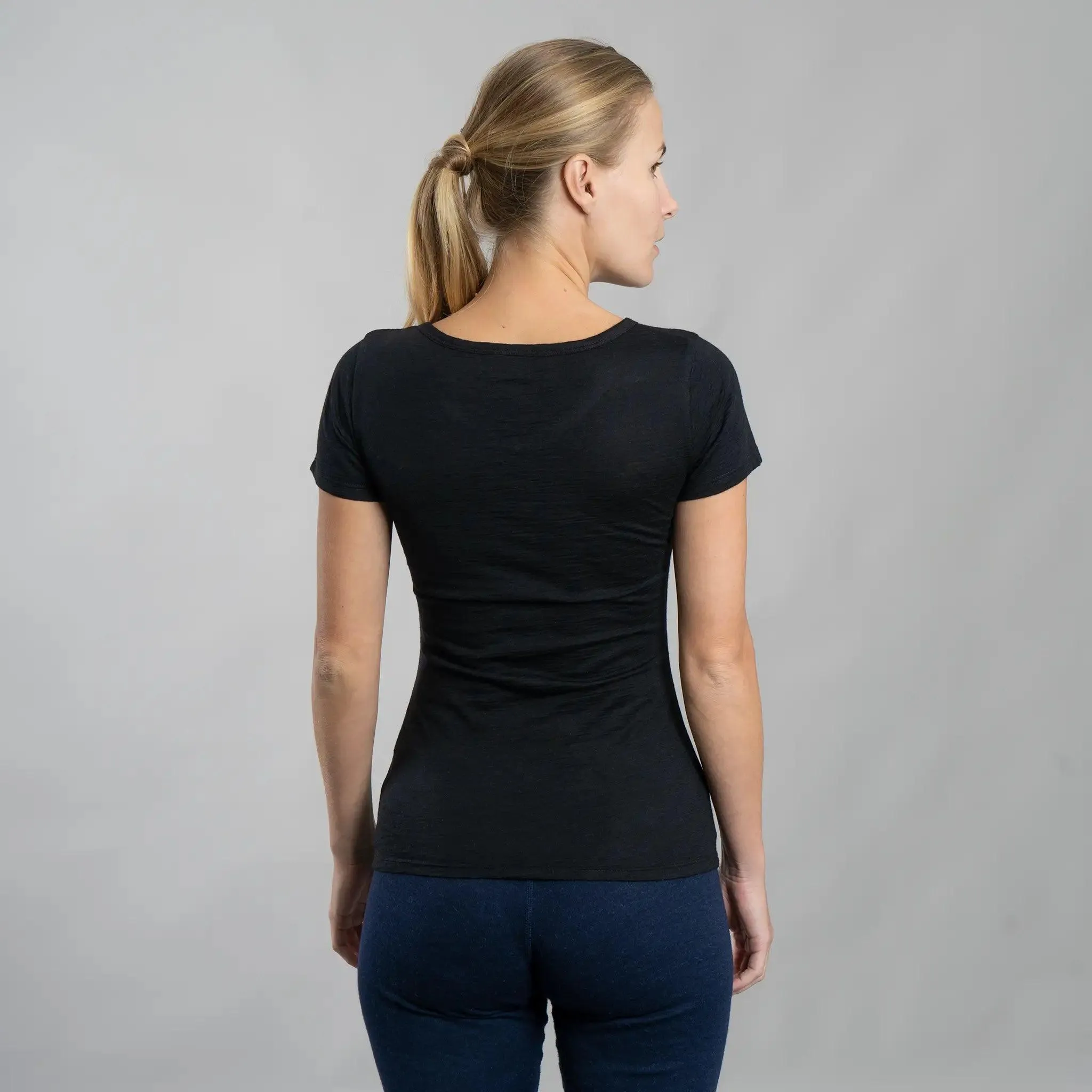 5 Pack - Women's Alpaca Wool V-Neck T-Shirts: 160 Ultralight