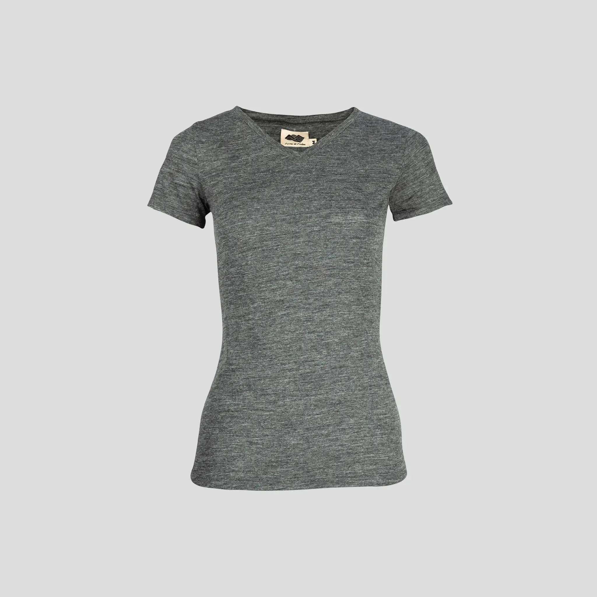 5 Pack - Women's Alpaca Wool V-Neck T-Shirts: 160 Ultralight