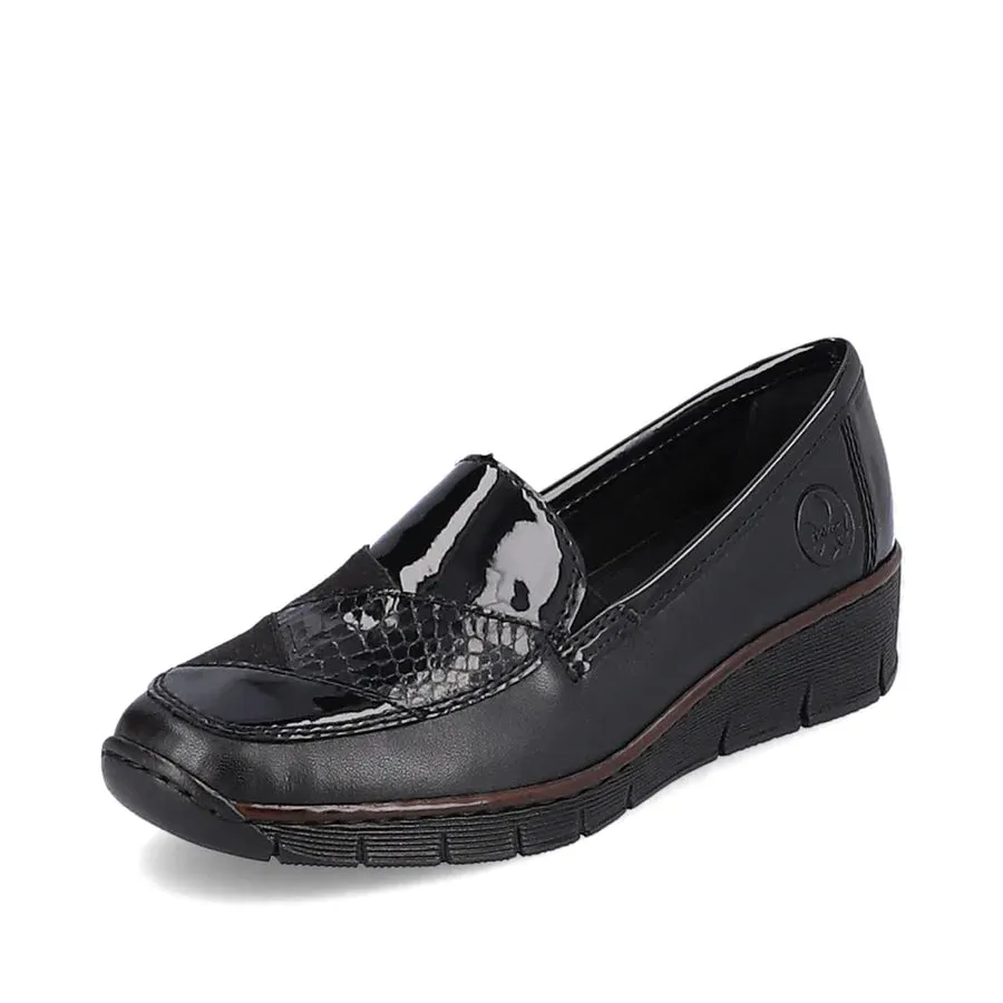 53785-00 Patent Black Slip On