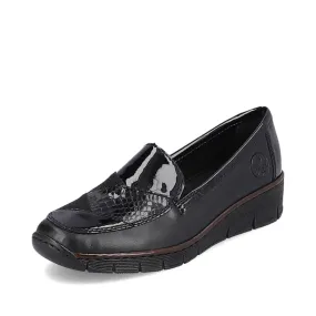 53785-00 Patent Black Slip On