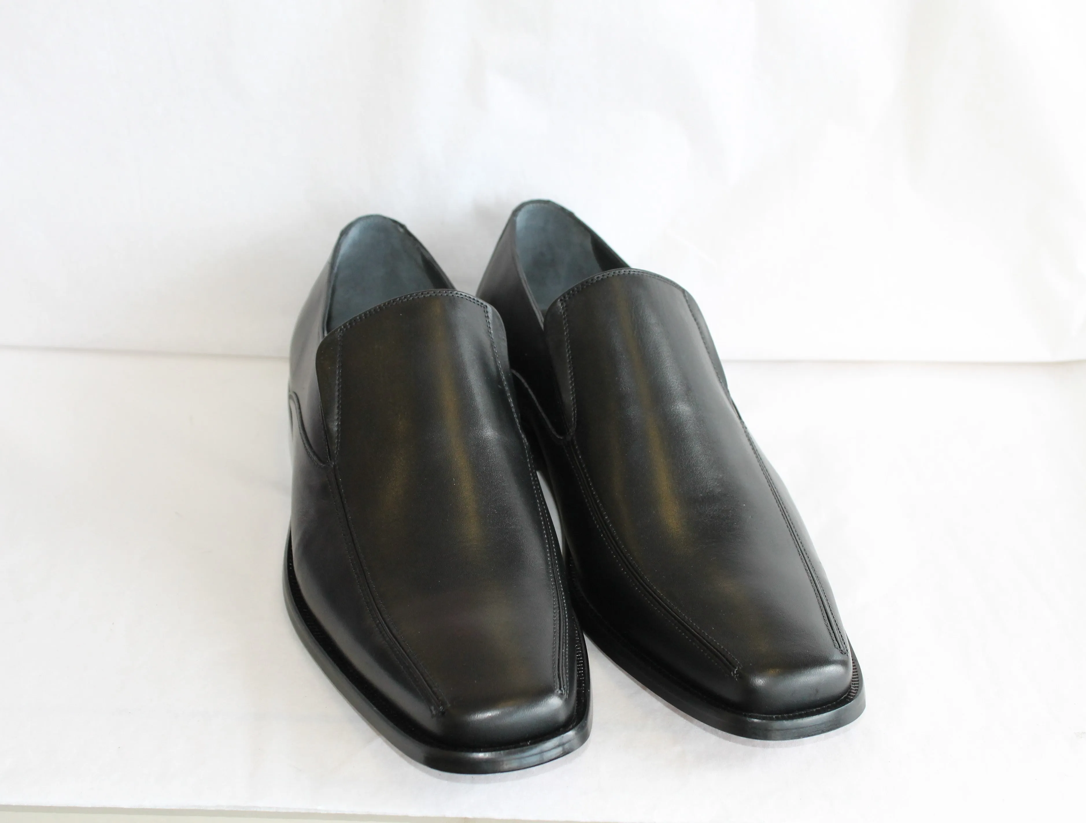 5838 - Mirage Men's Dress Slip On Shoe Bike Toe Thick Leather Shoe