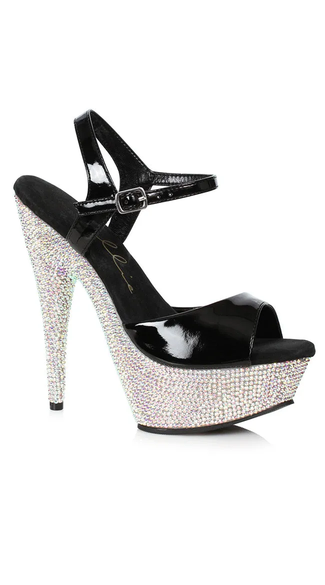 6 Inch Rhinestone Platform Sandal