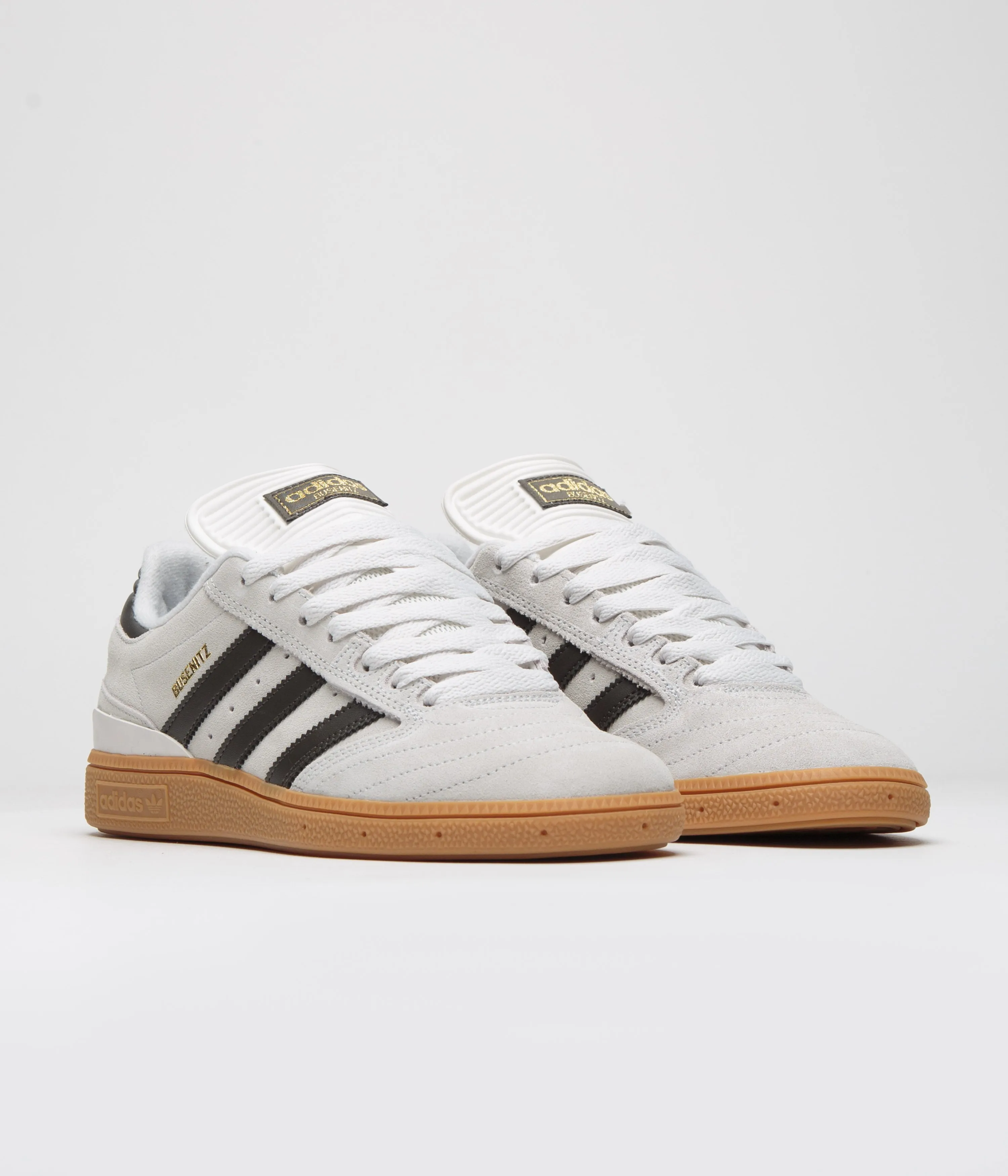 Adidas Busenitz Shoes - Crystal White / Shadow Olive / Gum