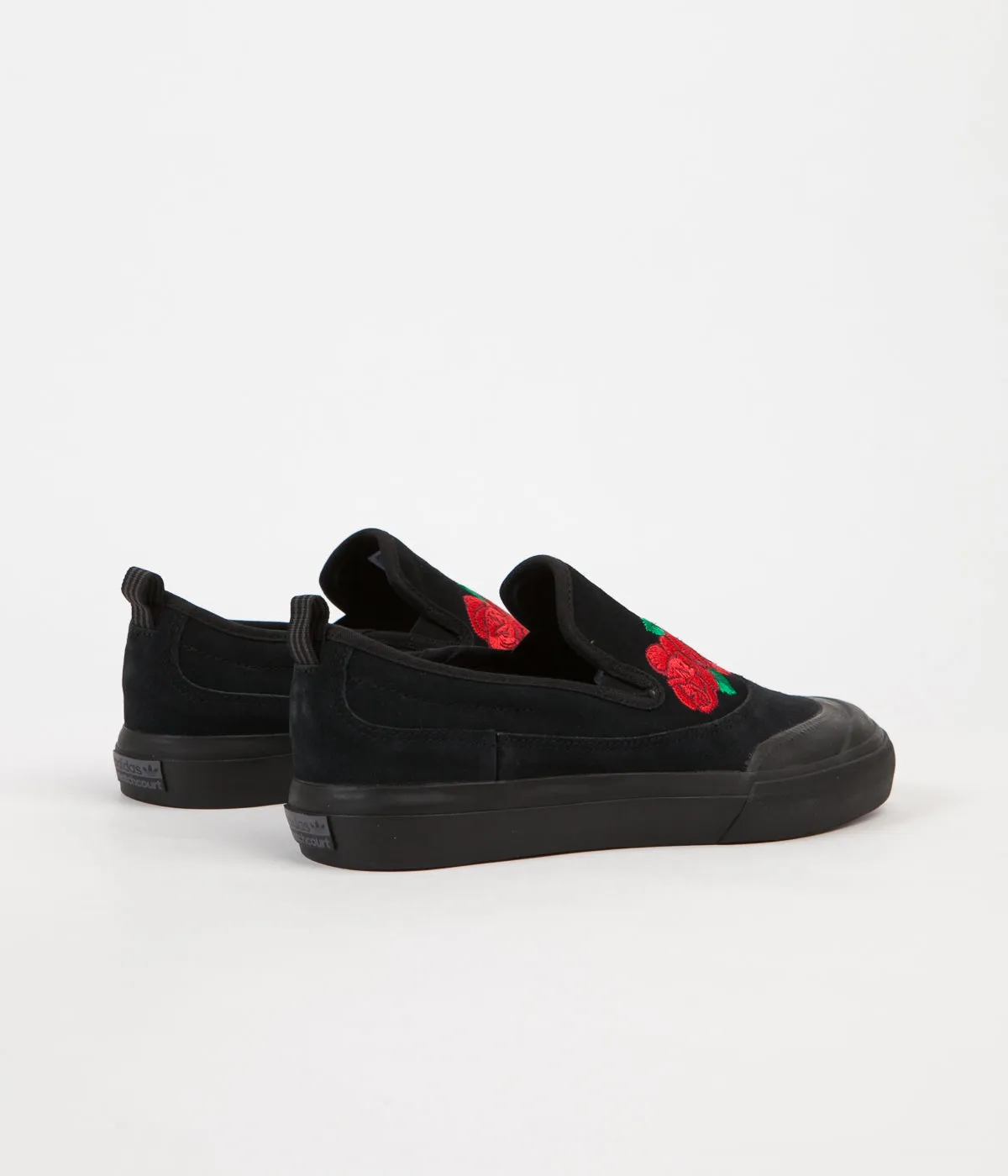 Adidas Matchcourt Slip On Shoes - Core Black / Scarlet / Light Purple