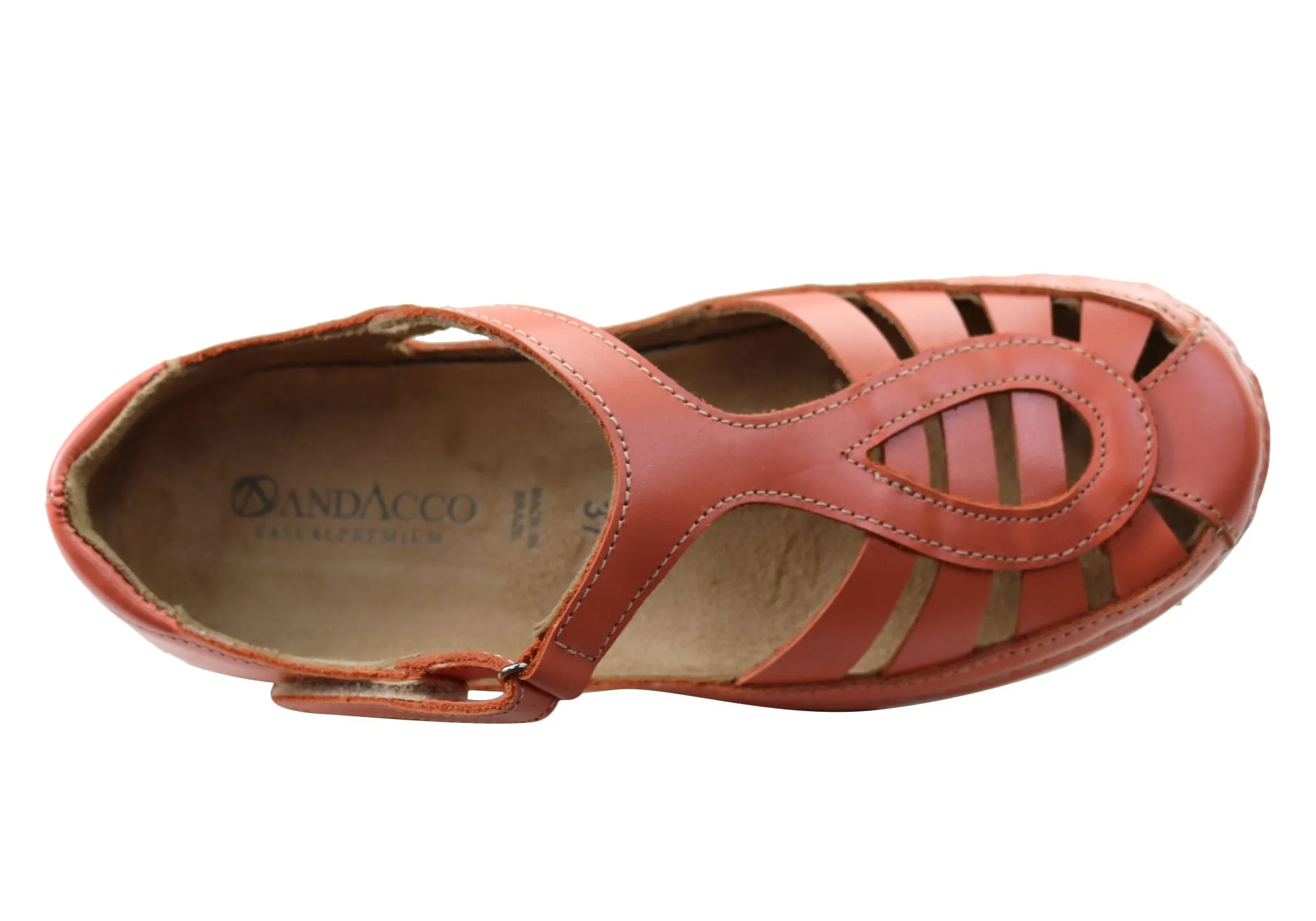 Andacco Bronti Womens Comfortable Leather Shoes Made In Brazil