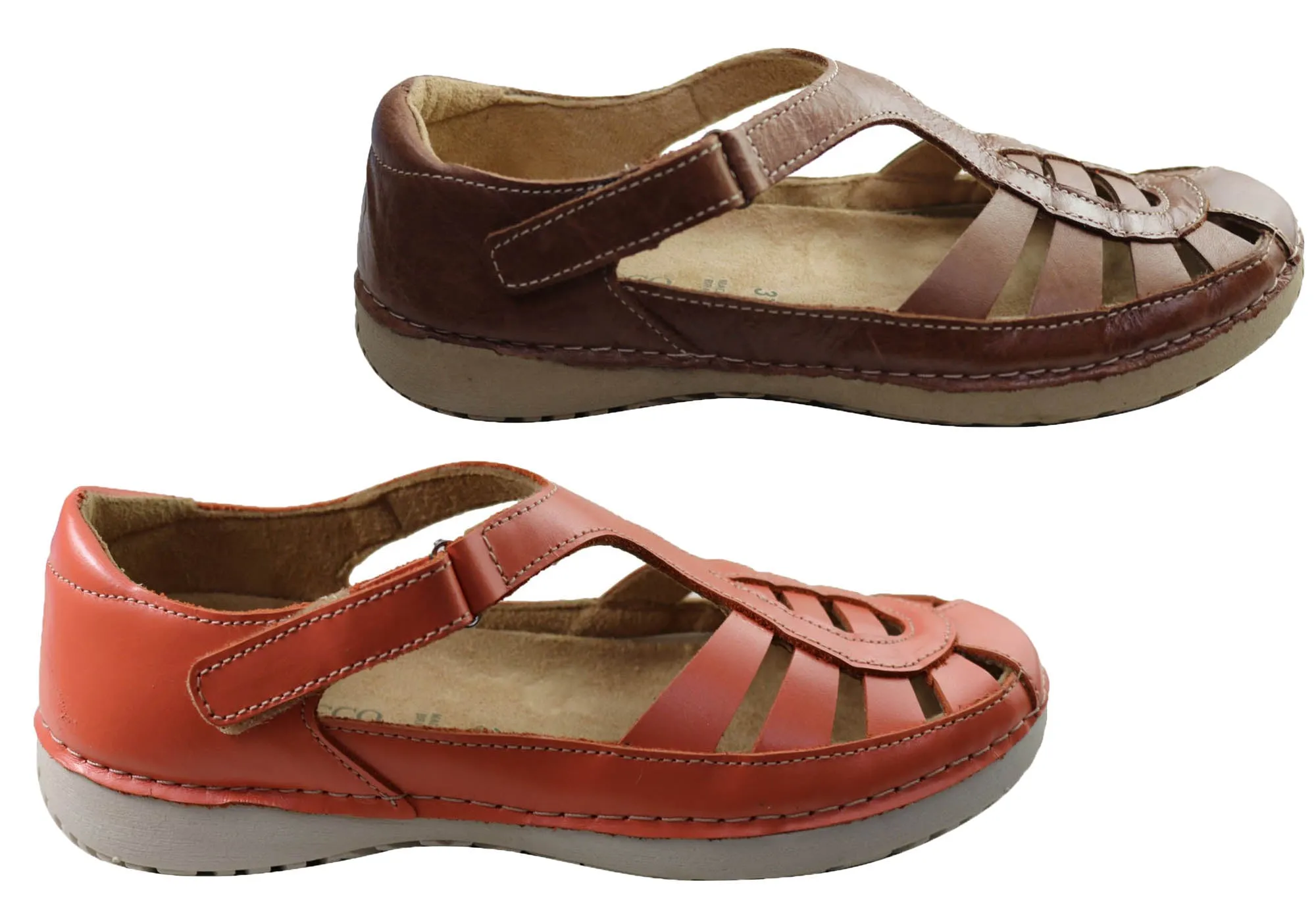 Andacco Bronti Womens Comfortable Leather Shoes Made In Brazil