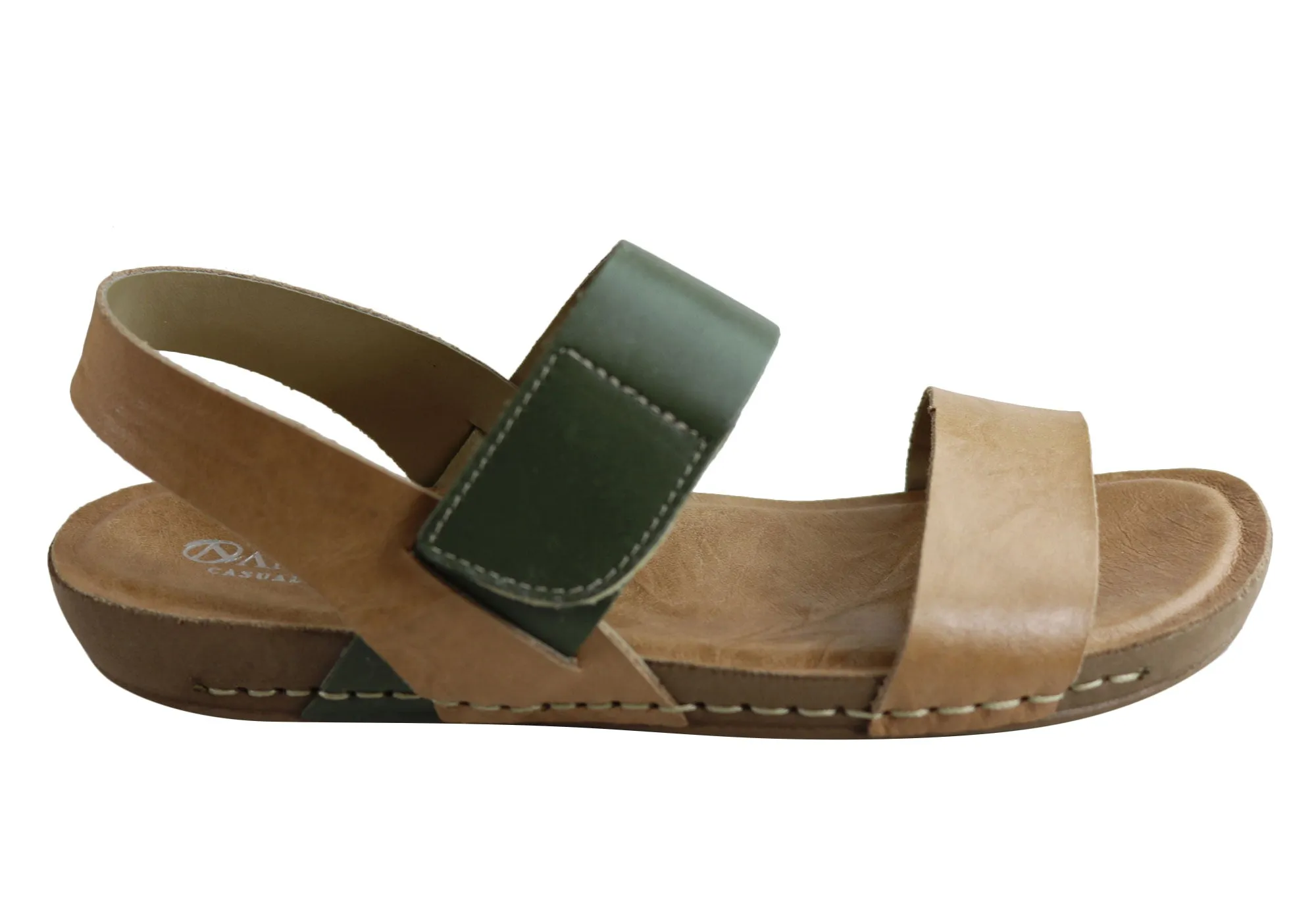 Andacco Mira Womens Comfortable Leather Sandals Made In Brazil