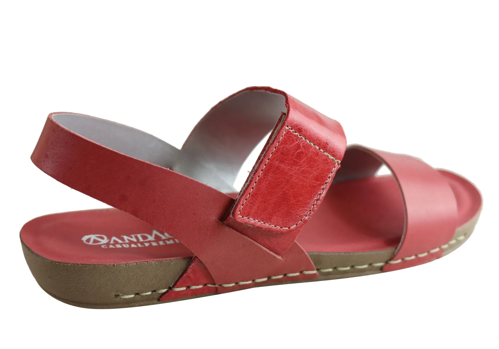 Andacco Mira Womens Comfortable Leather Sandals Made In Brazil