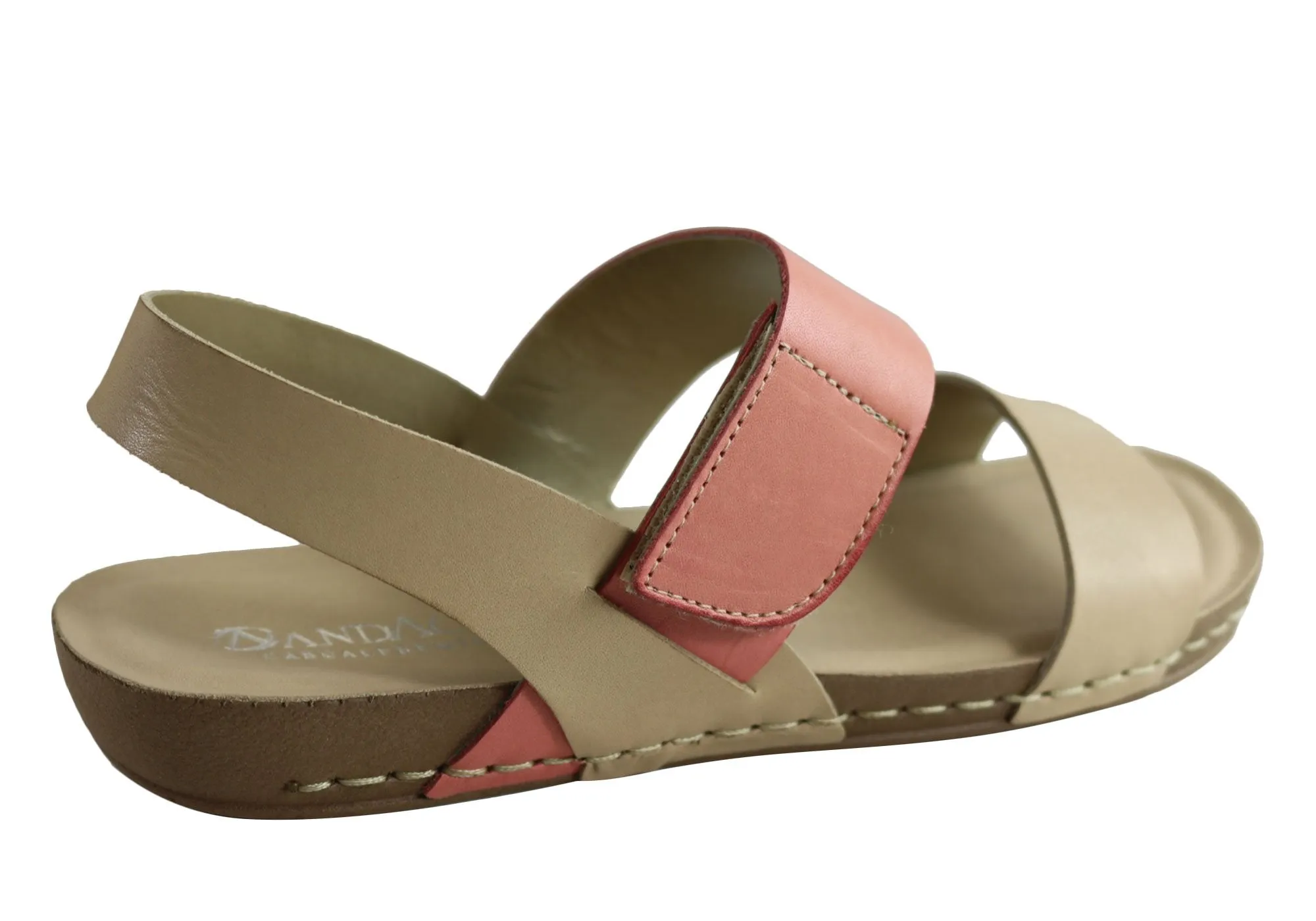 Andacco Mira Womens Comfortable Leather Sandals Made In Brazil