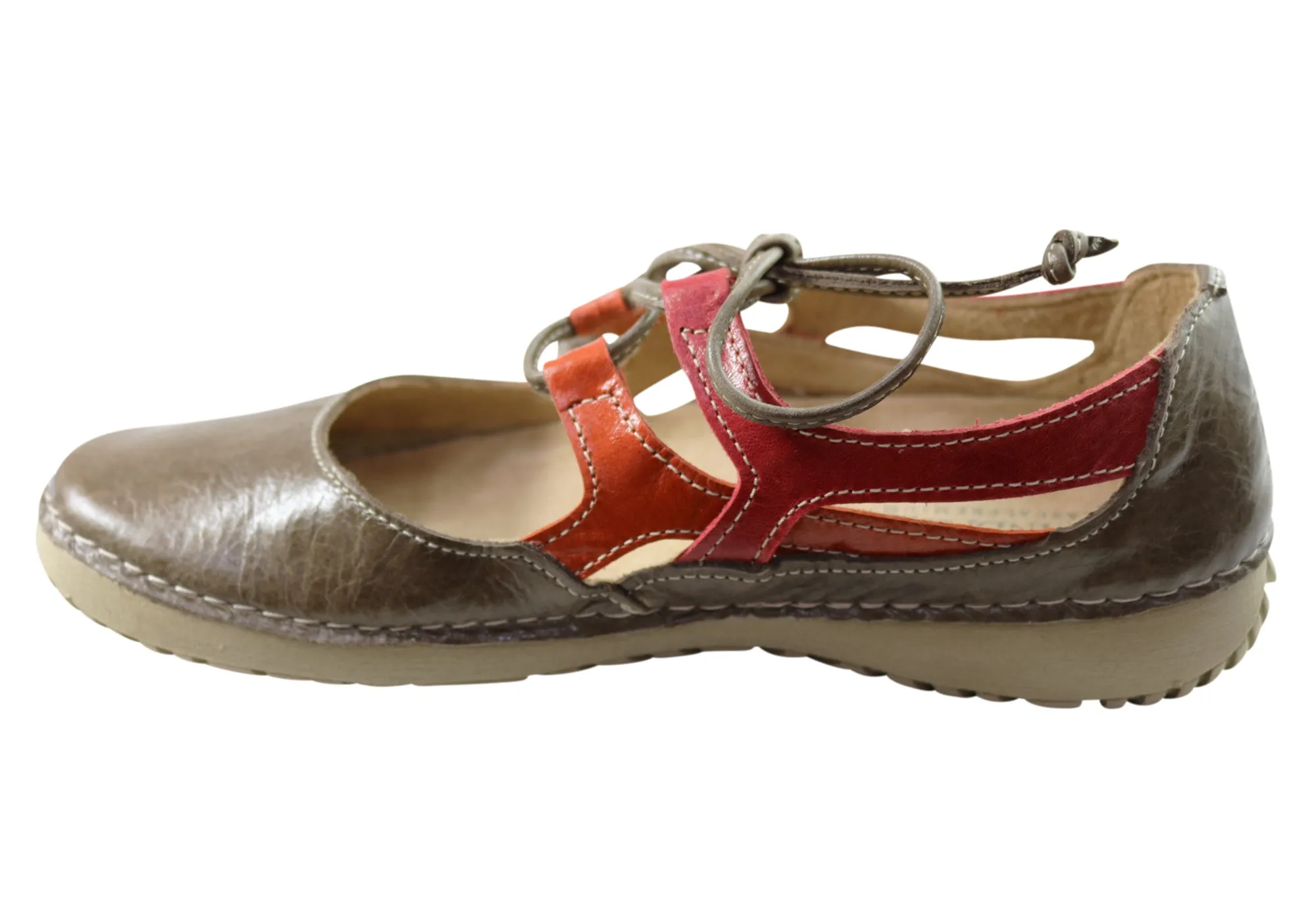 Andacco Path Womens Comfortable Leather Shoes Made In Brazil