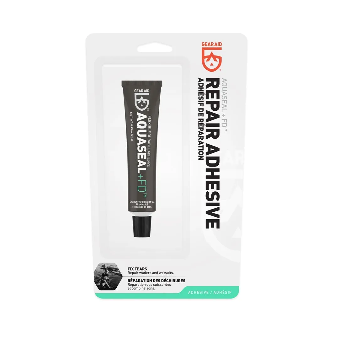 Aquaseal FD Flexible Durable Repair Adhesive 0.75 oz for Wetsuits, Dry Suits, & all Watersport