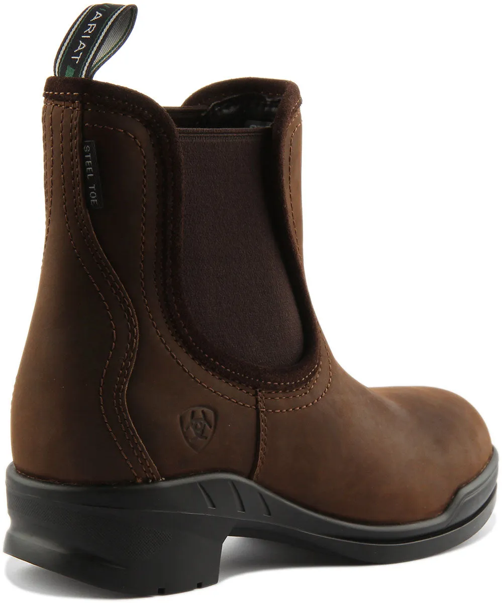 Ariat Keswick Steel Toe In Brown For Women