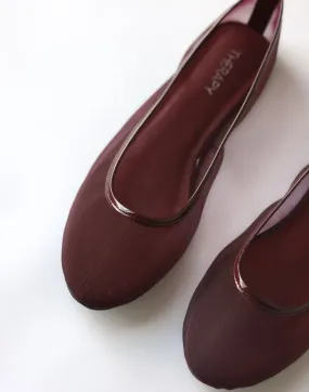 Arlo Ballet Flat (Cherry Patent PU) - By Therapy