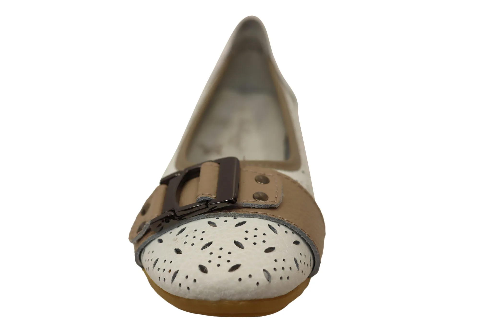 Bellissimo Avery Womens Soft Leather Comfortable Flats