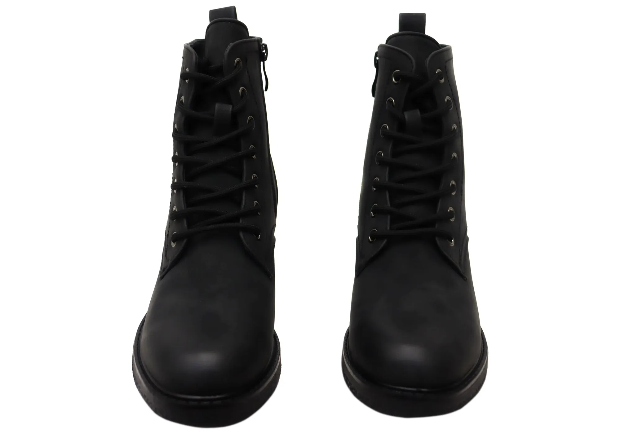 Bellissimo Sibernik Womens Comfortable Lace Up Ankle Boots