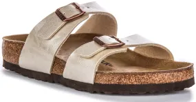 Birkenstock Sydney Bs In Pearl White | Regular Fit