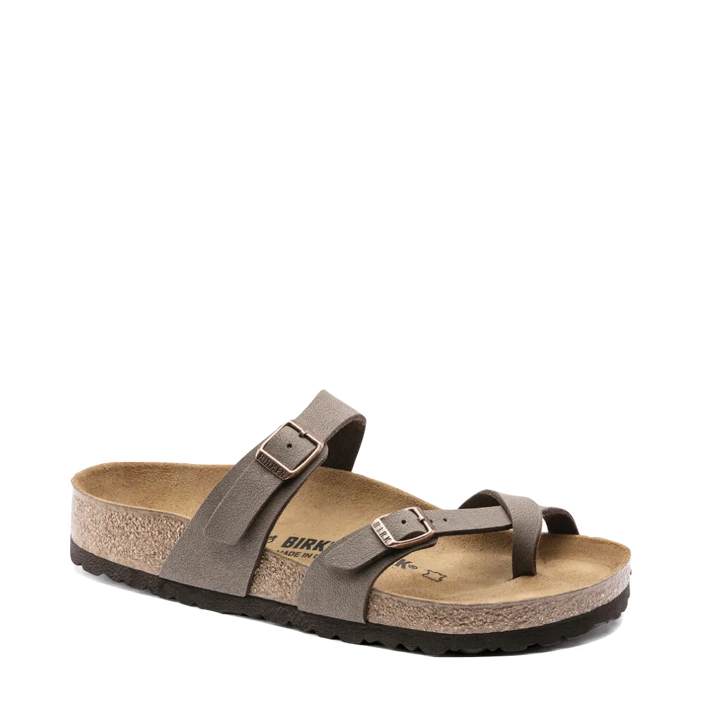 Birkenstock Women's Mayari Birko-Flor Toe Loop Sandal in Mocha