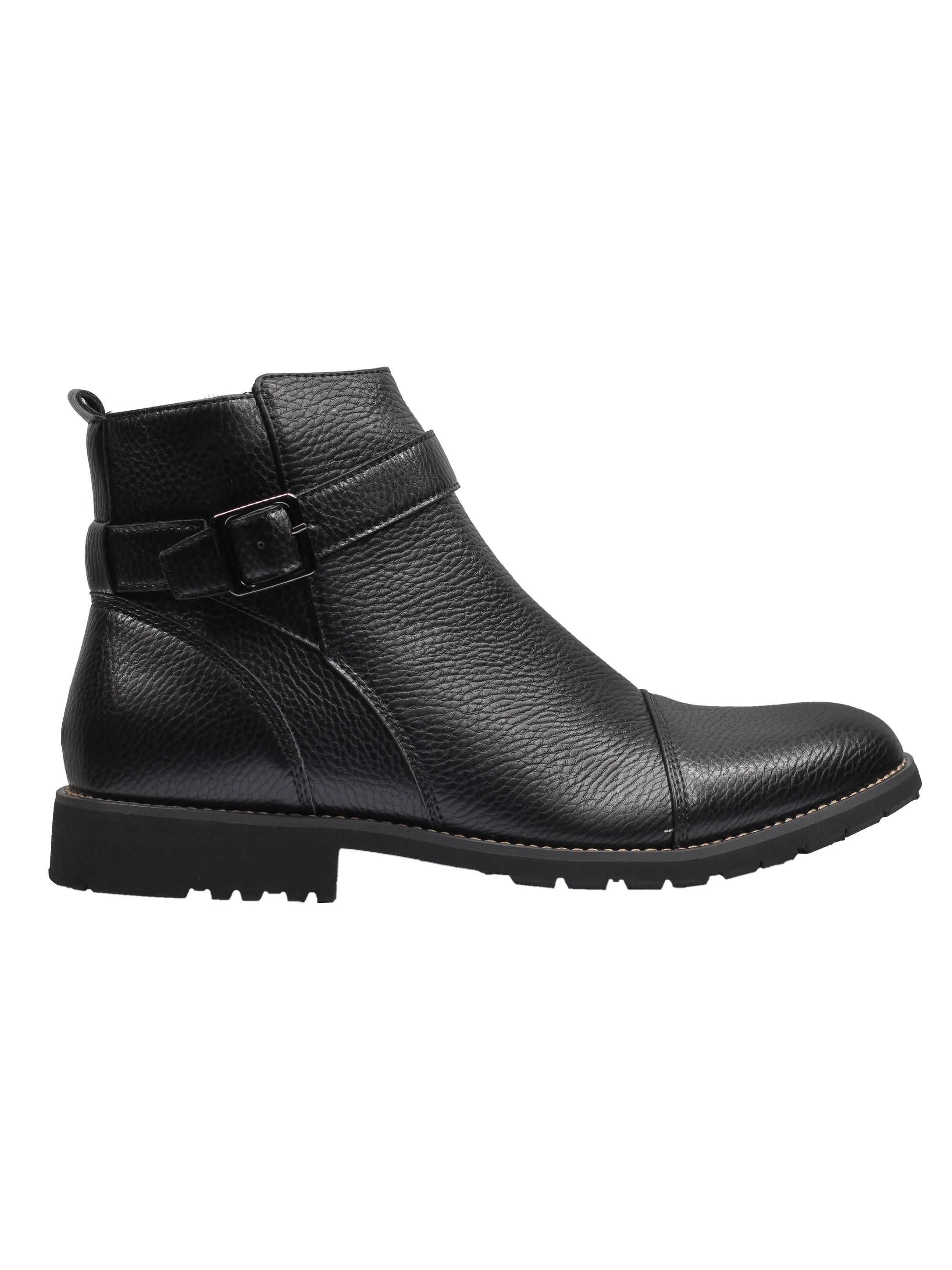 BLACK CHELSEA ANKLE BOOTS WITH ZIP