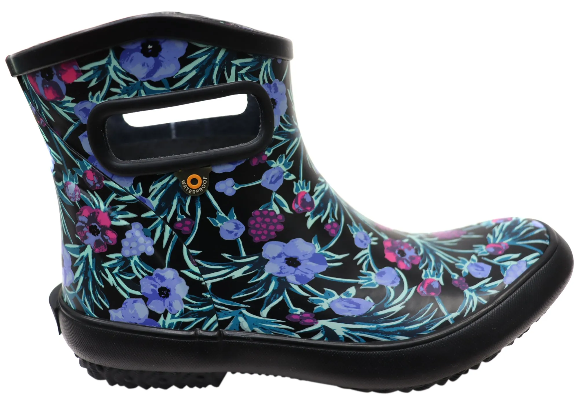 Bogs Womens Patch Ankle Boot Floral General Purpose Gumboots