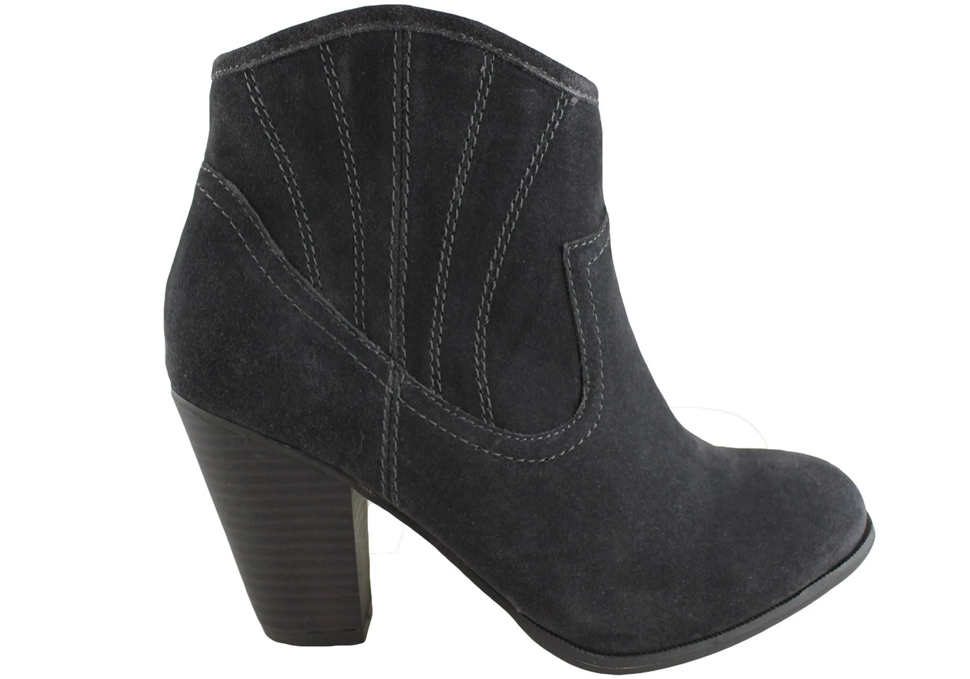 Bonbons Darci Womens Leather Suede Ankle Boots