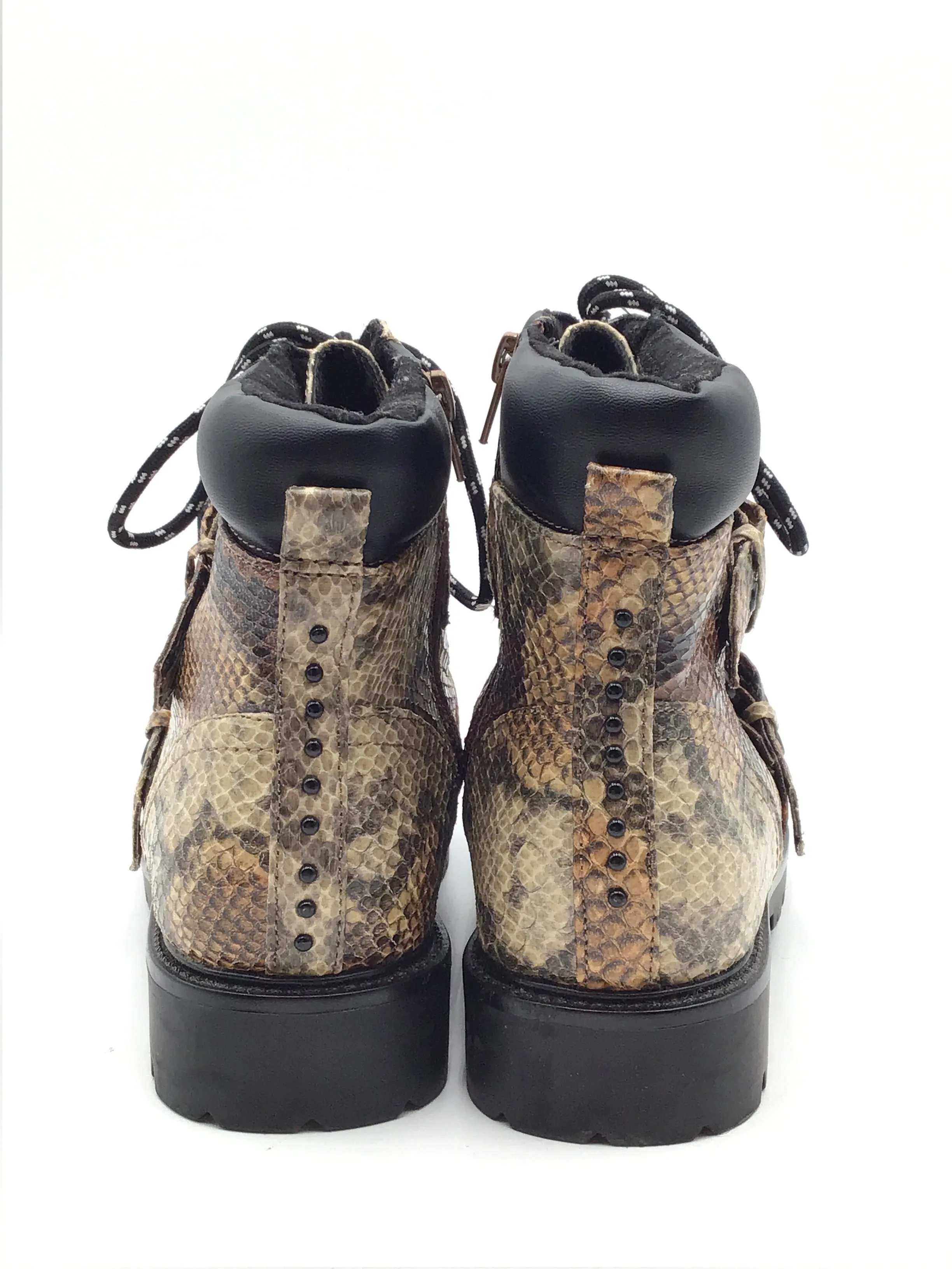 Boots Combat By Asos In Animal Print, Size: 7