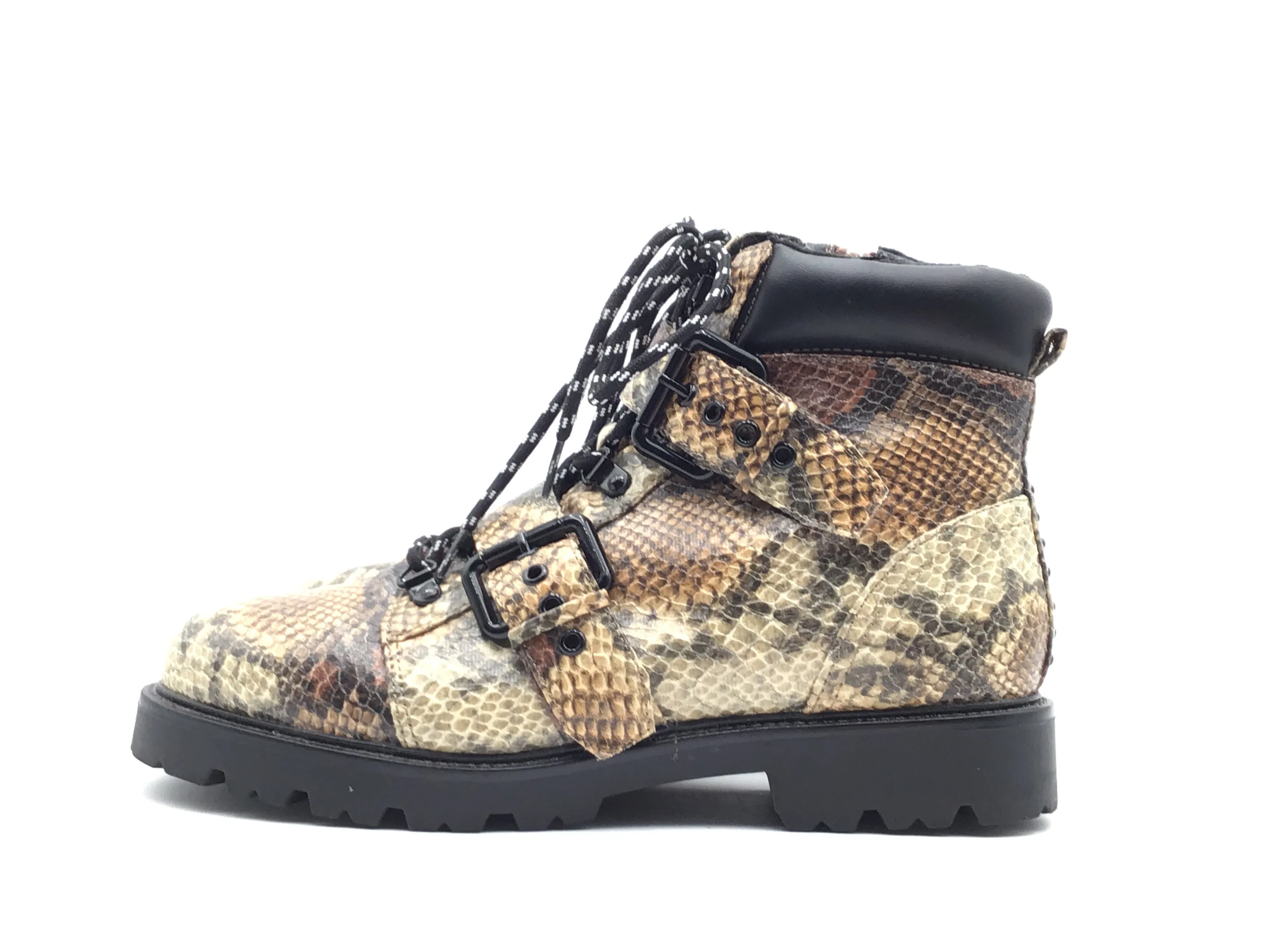 Boots Combat By Asos In Animal Print, Size: 7