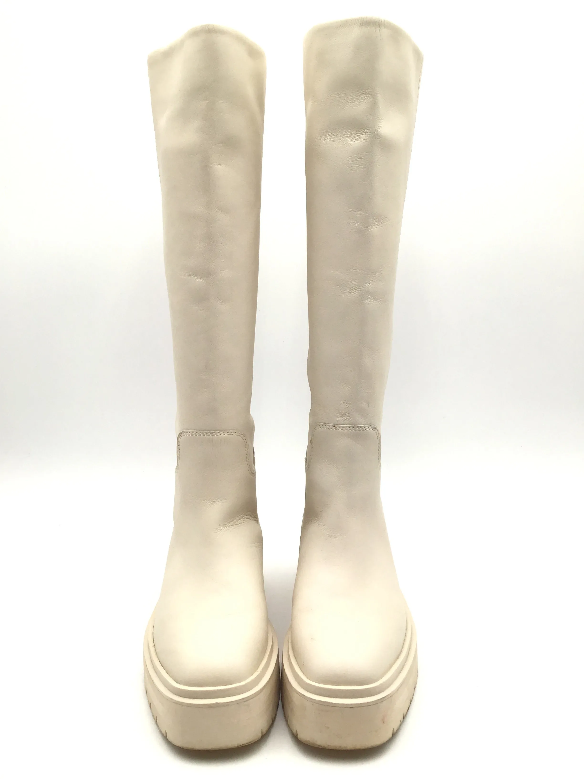 Boots Knee Flats By Sam Edelman In Cream, Size: 6.5