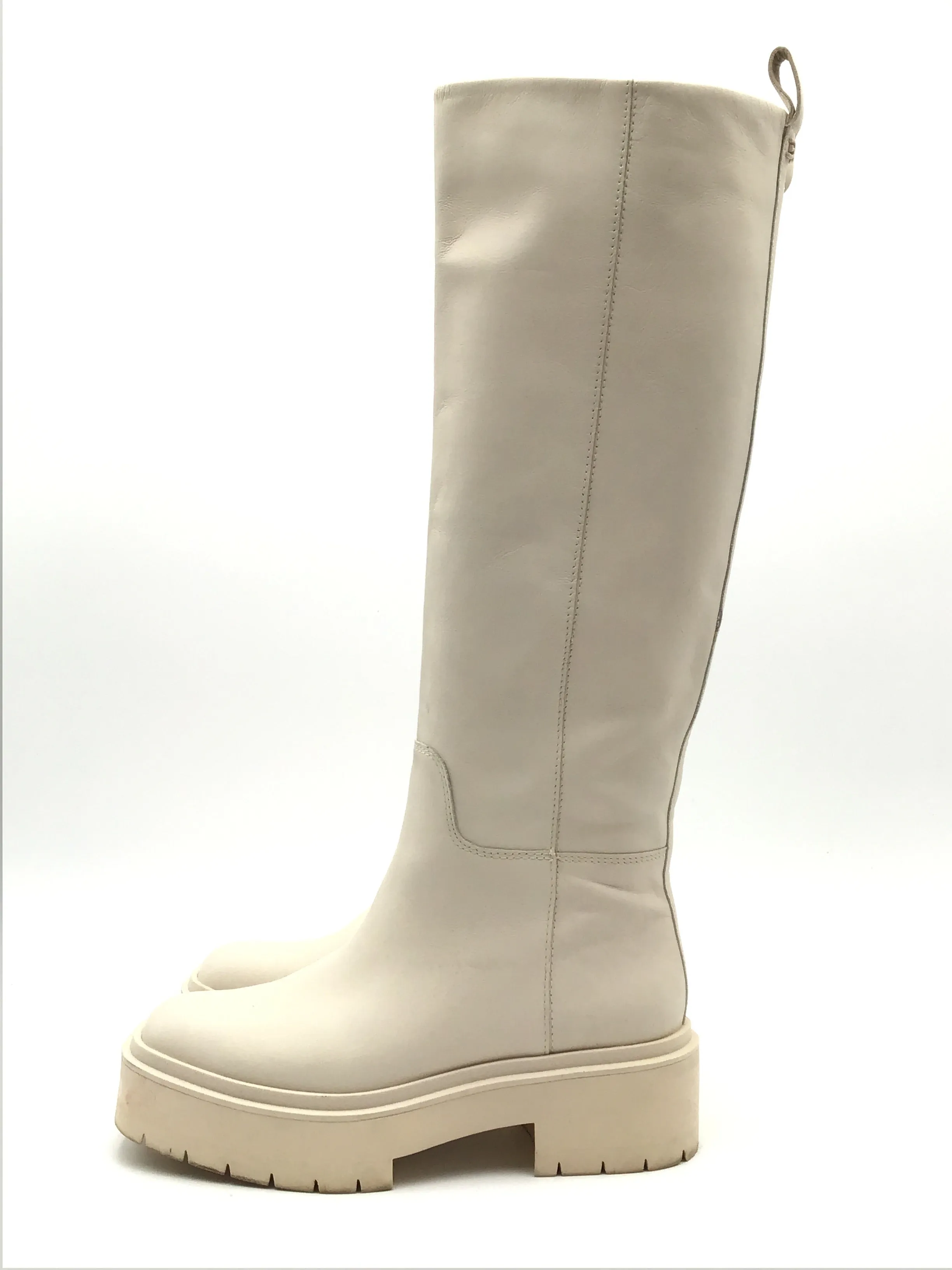 Boots Knee Flats By Sam Edelman In Cream, Size: 6.5