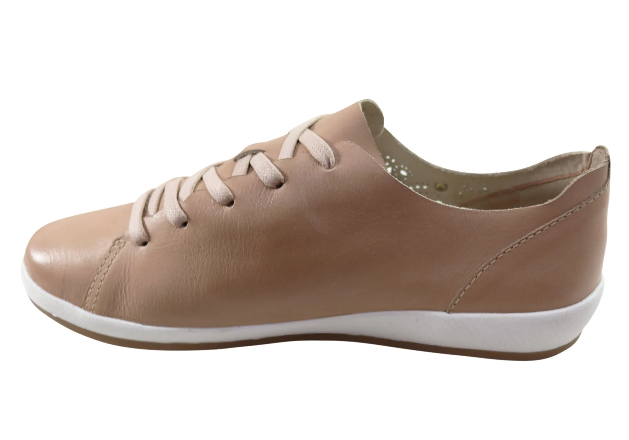 Bottero Josie Womens Comfortable Leather Casual Shoes Made In Brazil