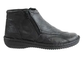 Cabello Comfort 5250-27 Womens Leather Boots Made In Turkey