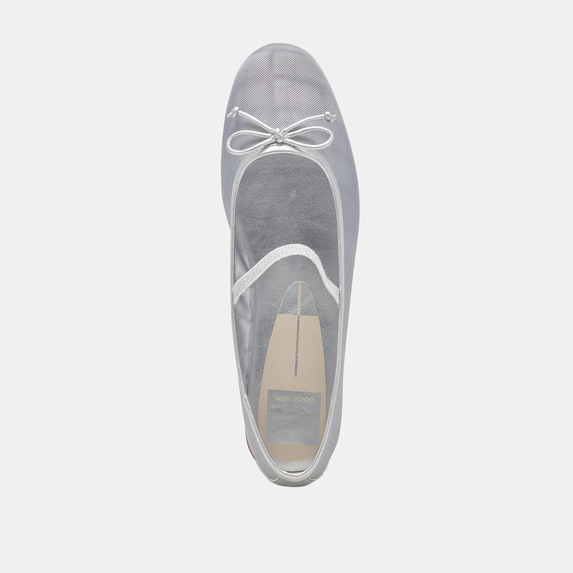 CADEL BALLET FLATS SILVER MESH