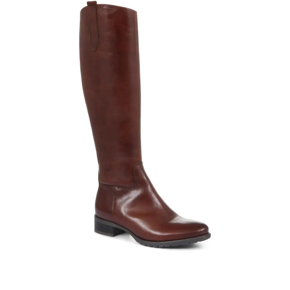 Cinzia Leather Riding Boots - CINZIA / 320 543