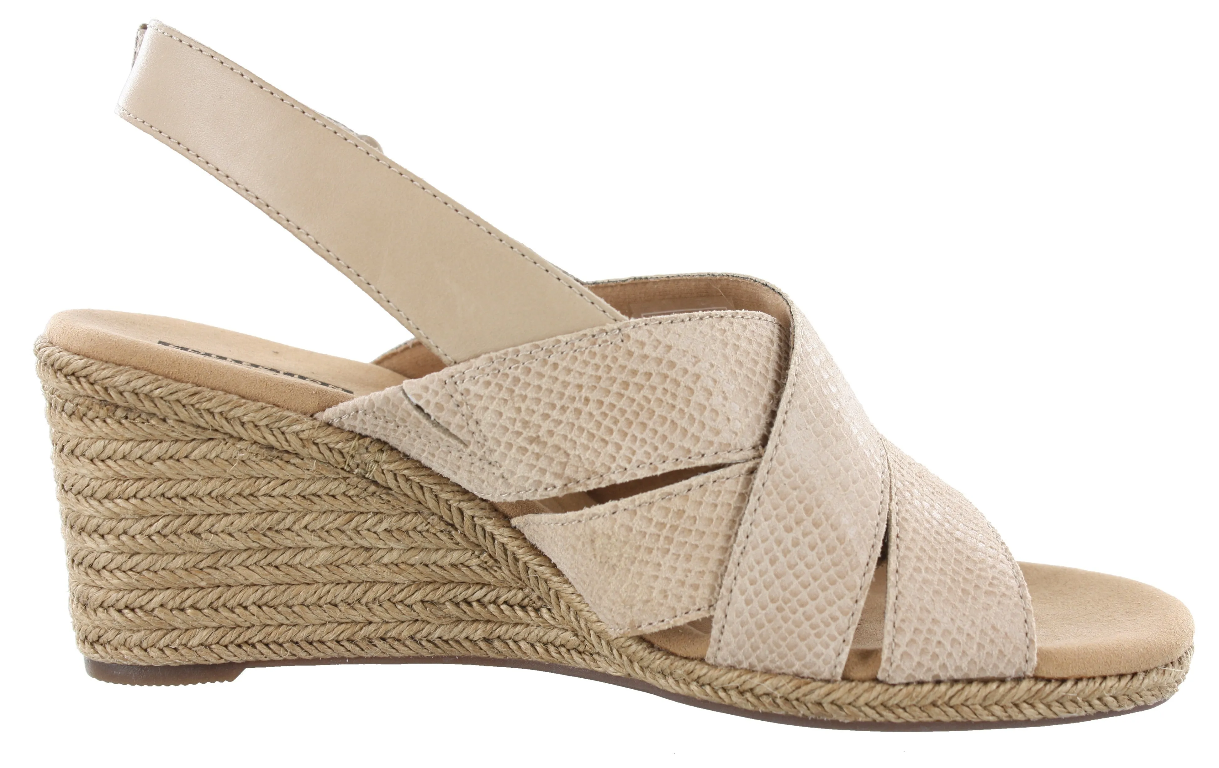 Clarks Lafley Krissy Ankle Strap Wedge Sandals Women's