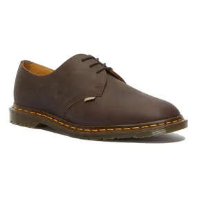 CONSIGNMENT- DR. MARTENS JJJJOUND DARK BROWN CRAZY HORS-BROWN