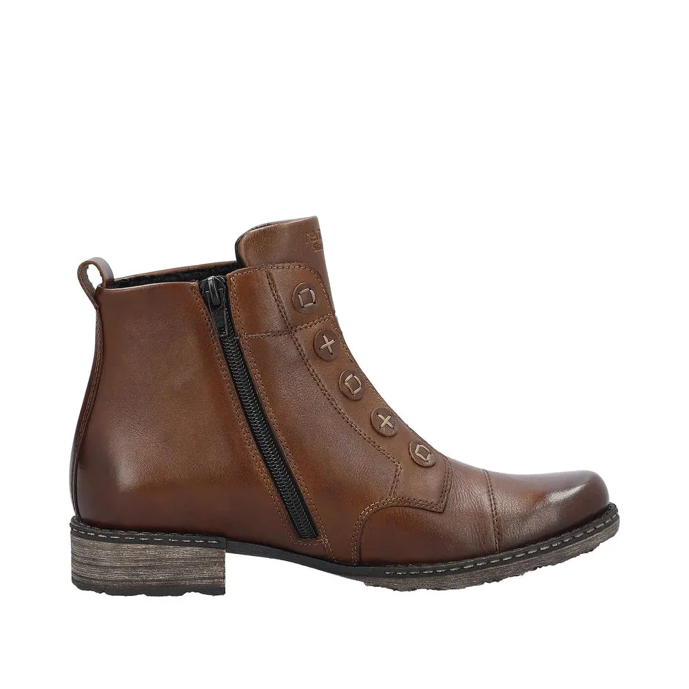 D4392-22 Chestnut Ankle Side Zip