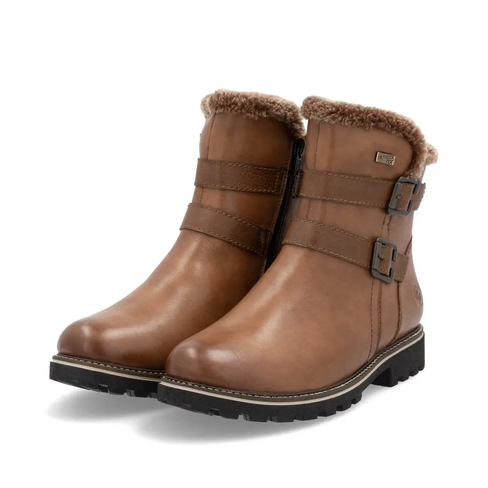 D8484-24 Brown Side Zip Lined RTex