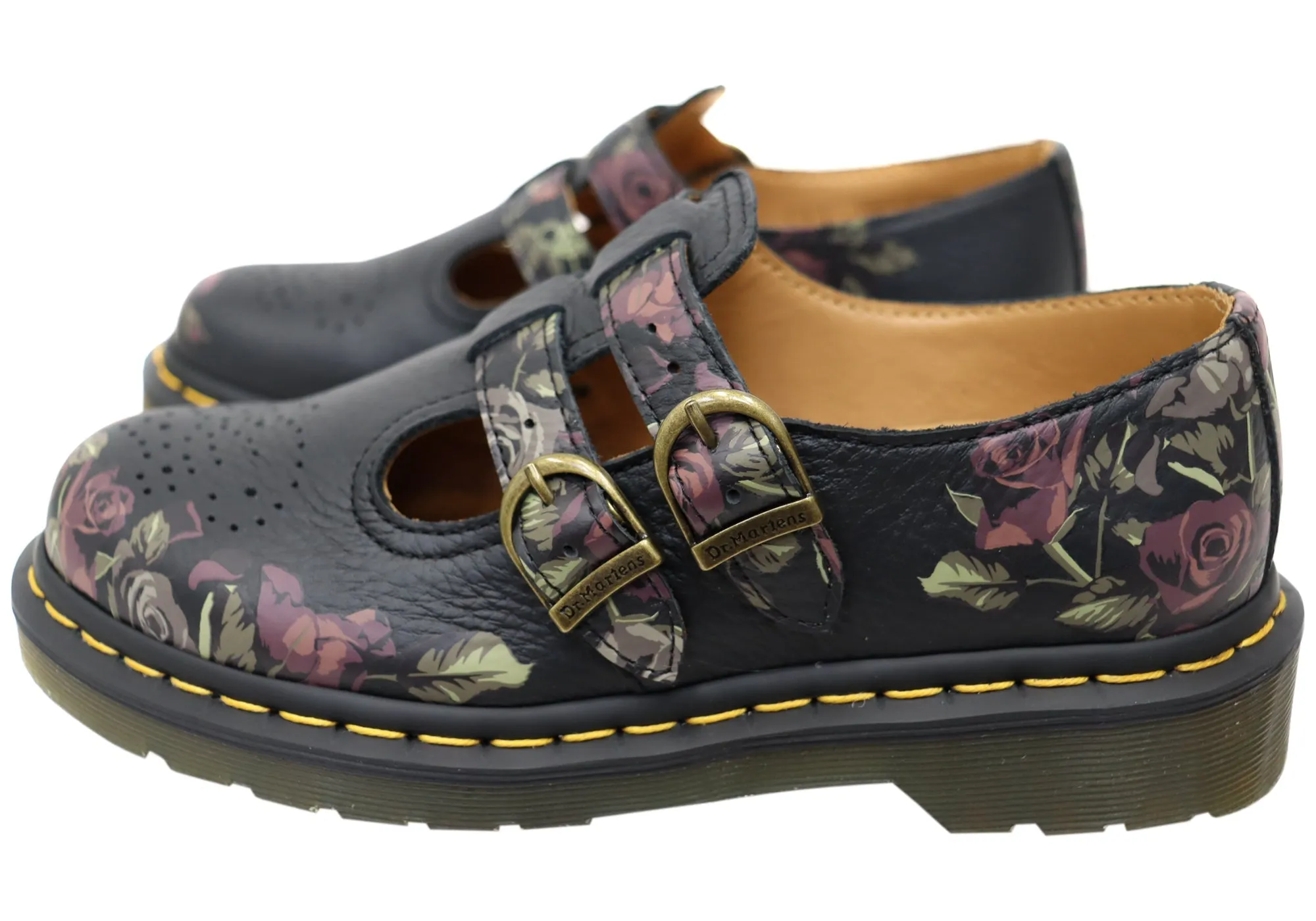 Dr Martens Womens 8065 Mary Jane Tumbled Nappa Leather Shoes