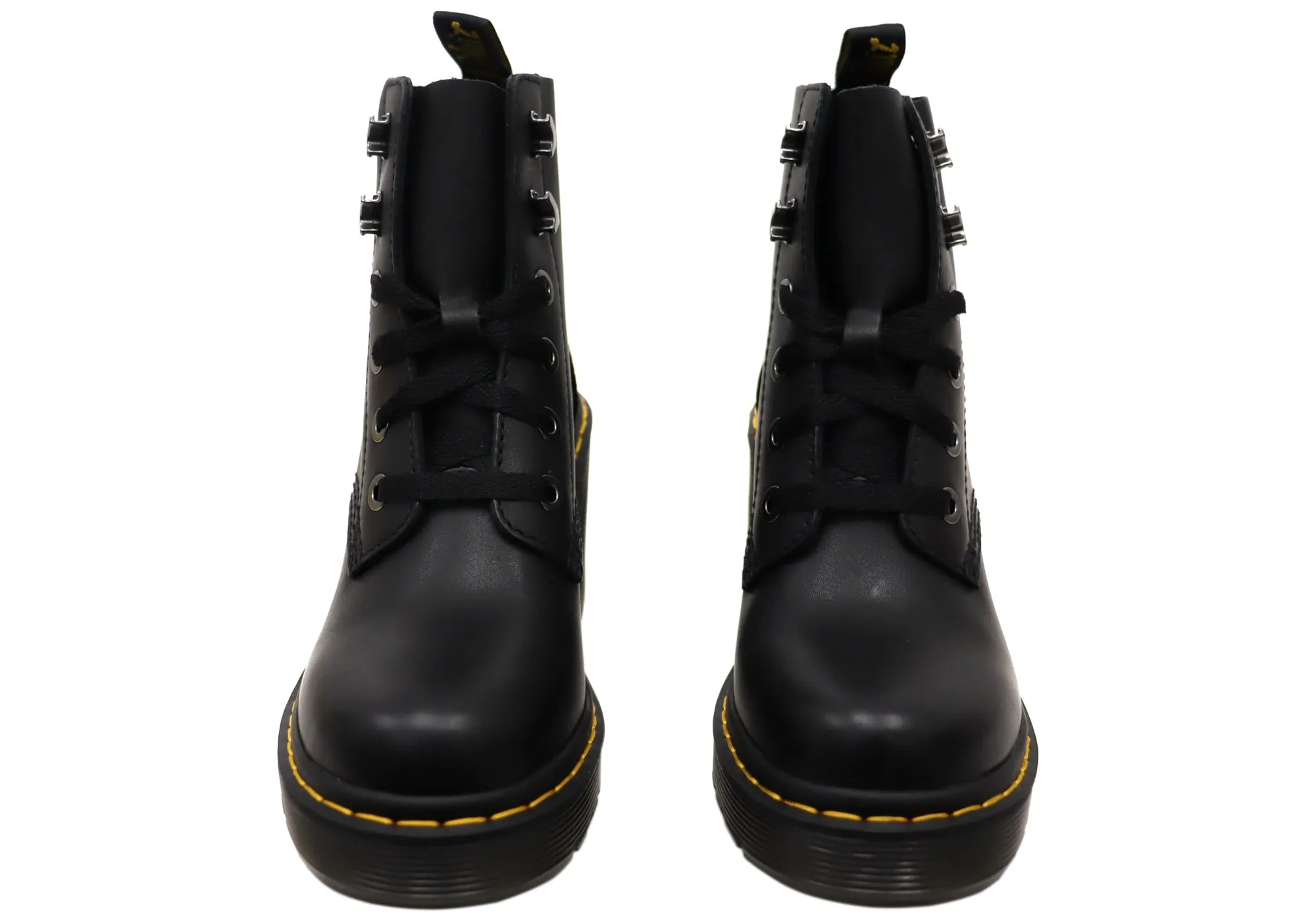 Dr Martens Womens Comfortable Jesy 6 Tie Leather Ankle Boots