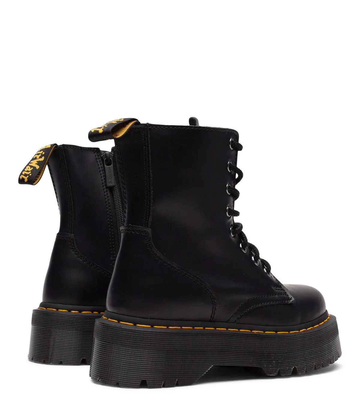 Dr. Martens Women's Jadon Smooth Leather Platform Boots Black