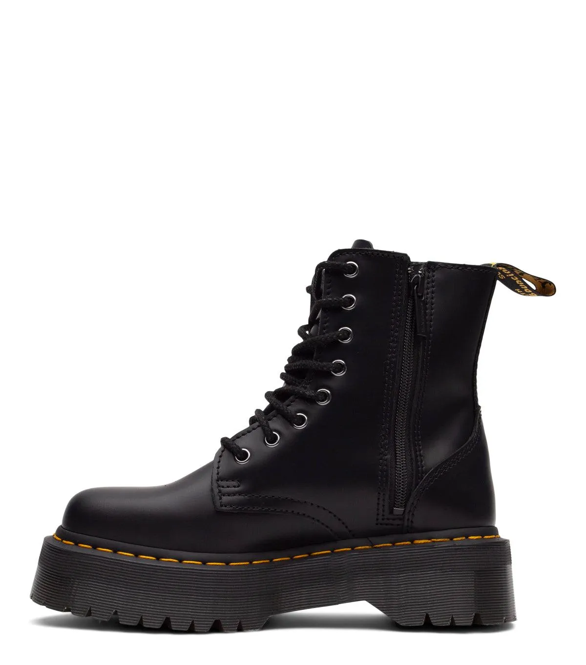 Dr. Martens Women's Jadon Smooth Leather Platform Boots Black