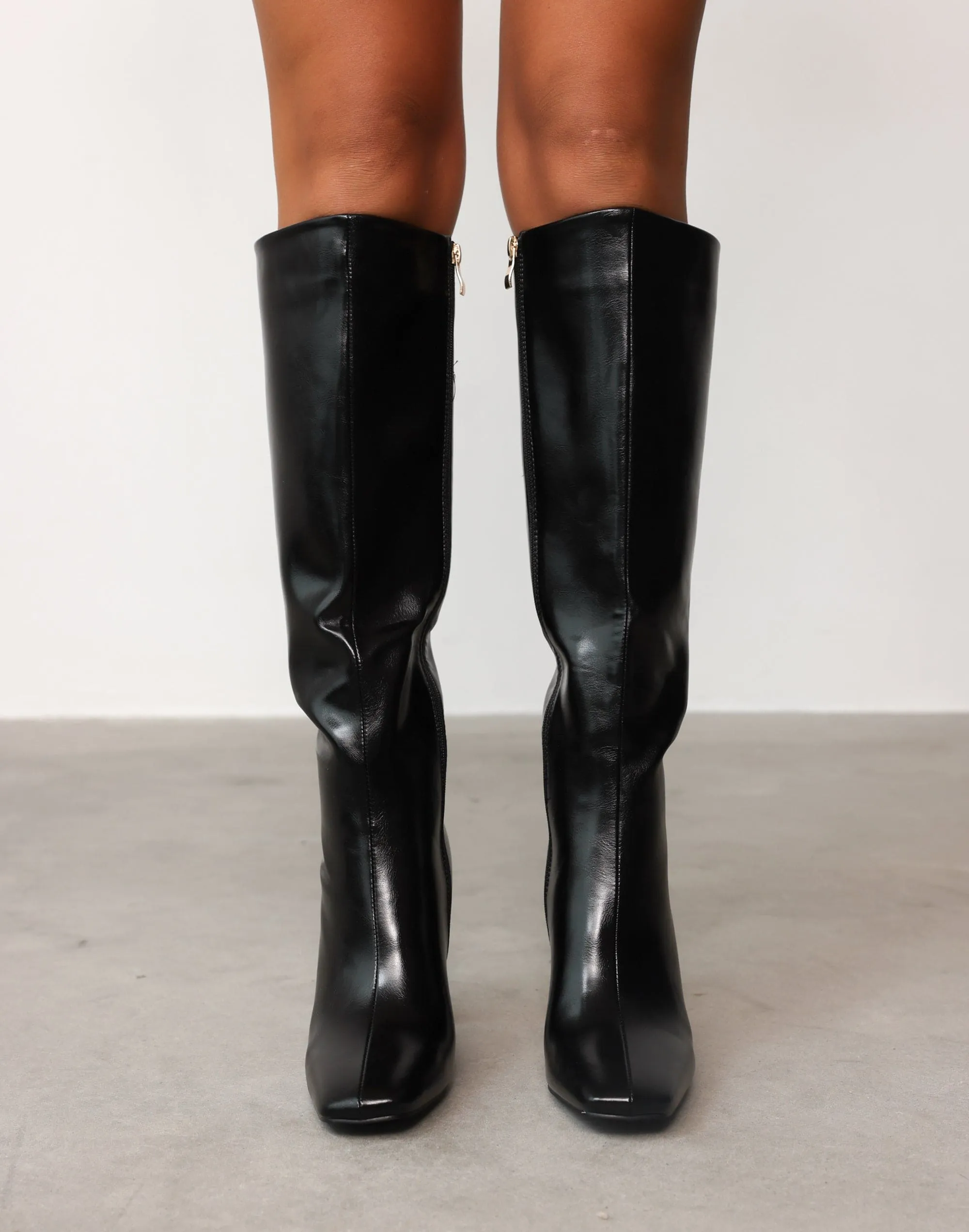 Elliana Boots (Black Shimmer) - By Billini