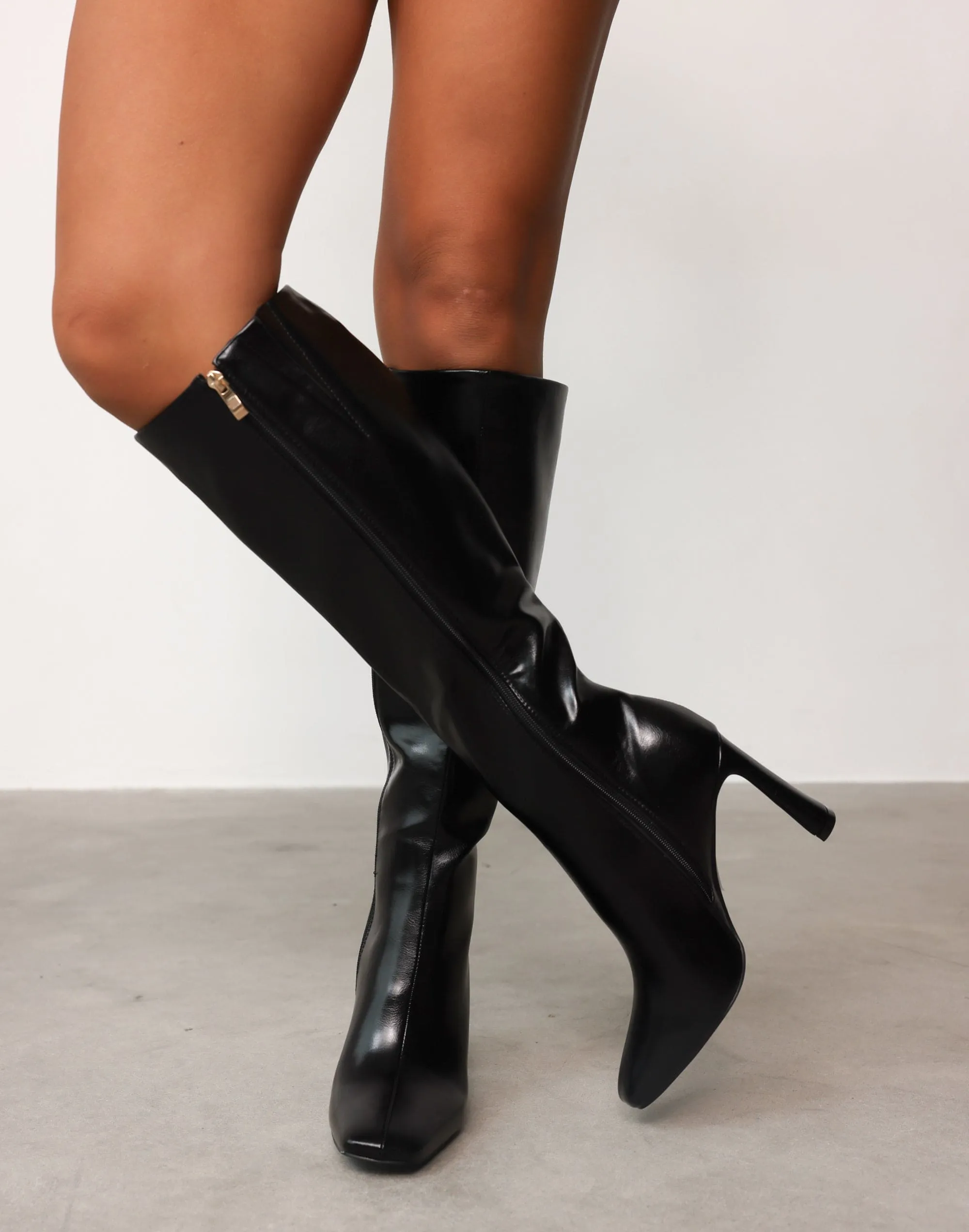 Elliana Boots (Black Shimmer) - By Billini