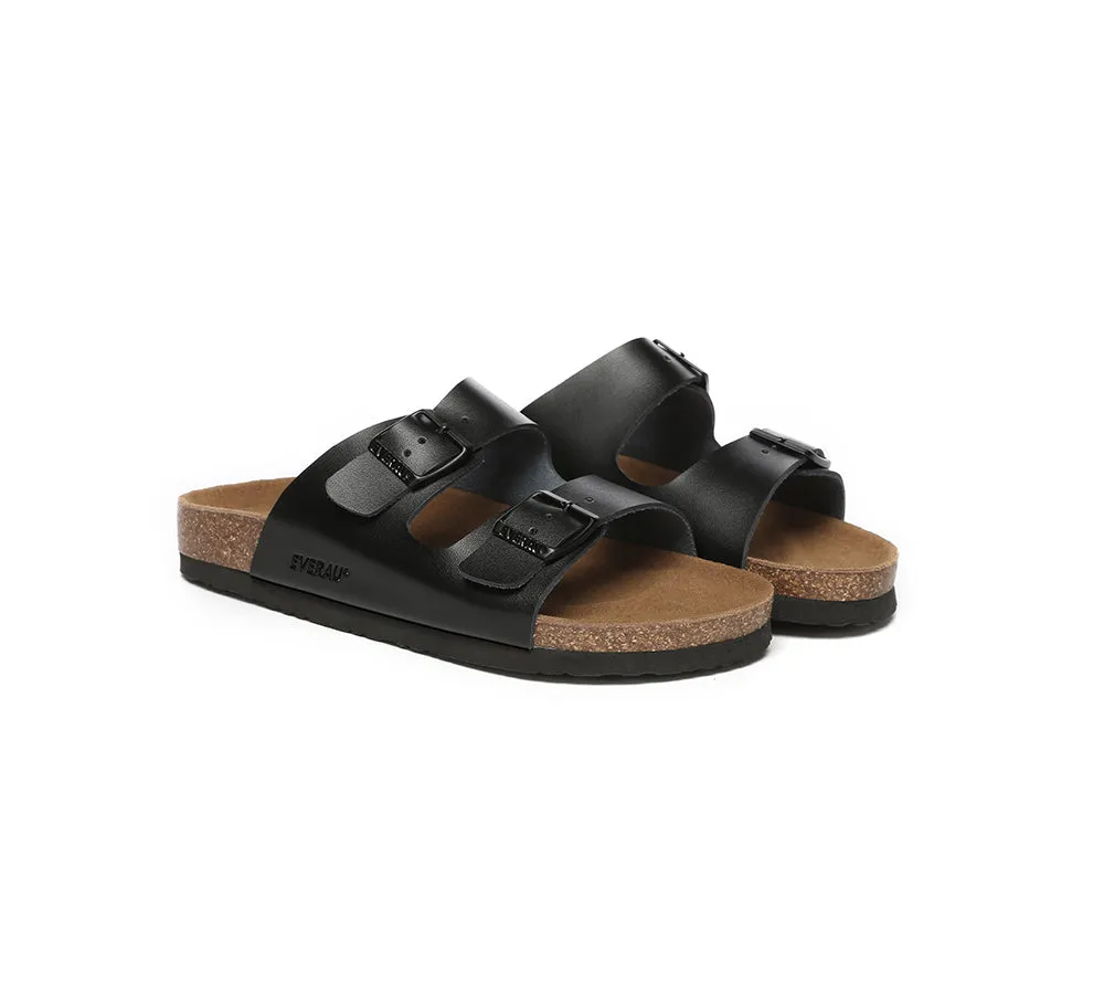 EVERAU® Adjustable Strap Embossed Summer Beach Mick Sandal Slides