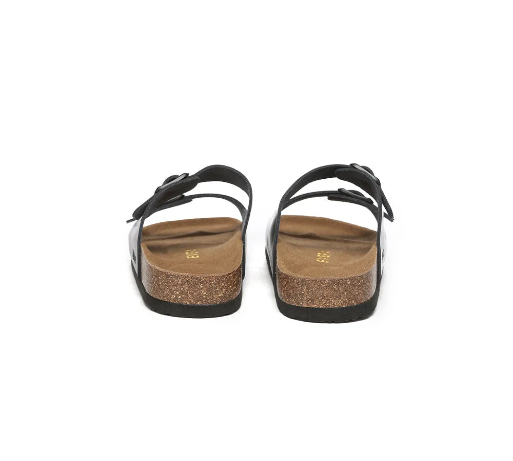 EVERAU® Adjustable Strap Embossed Summer Beach Mick Sandal Slides