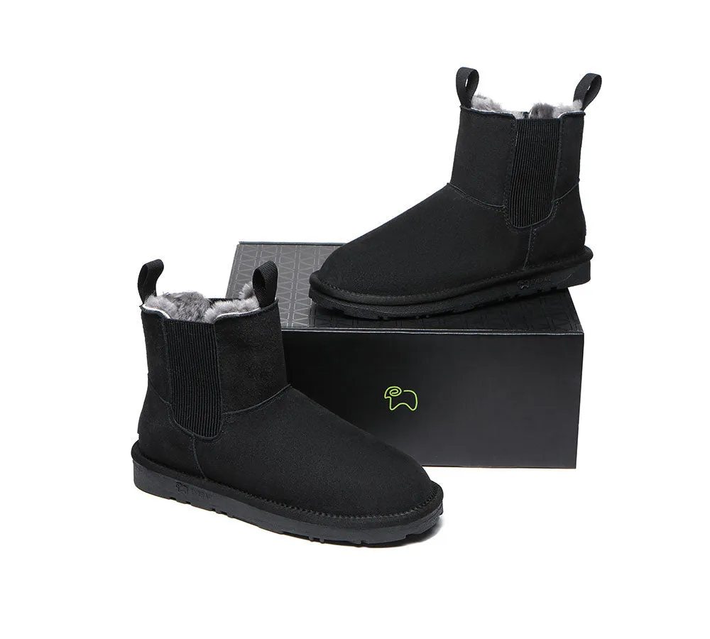 EVERAU® UGG Boots Men Sheepskin Wool Mini Guildford