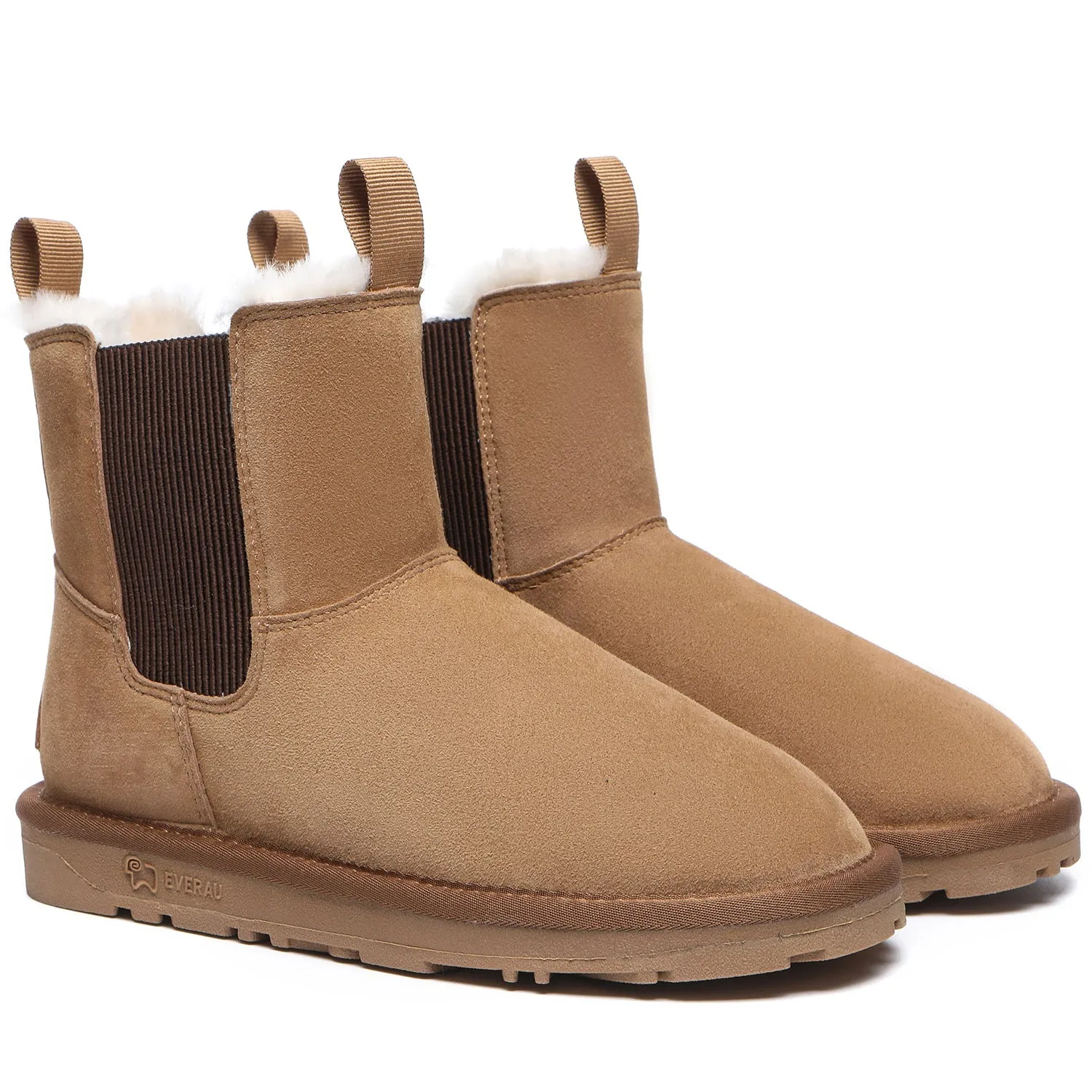 EVERAU® UGG Boots Men Sheepskin Wool Mini Guildford