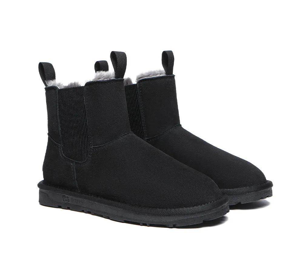 EVERAU® UGG Boots Men Sheepskin Wool Mini Guildford